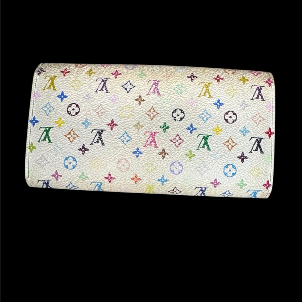 Louis Vuitton White Multicolor Monogram Canvas Continental Wallet - Picture 2 of 8